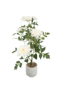 1.9 ft. Artificial Potted Dahlia - Faux Dahlia Potted Plant Wholesale