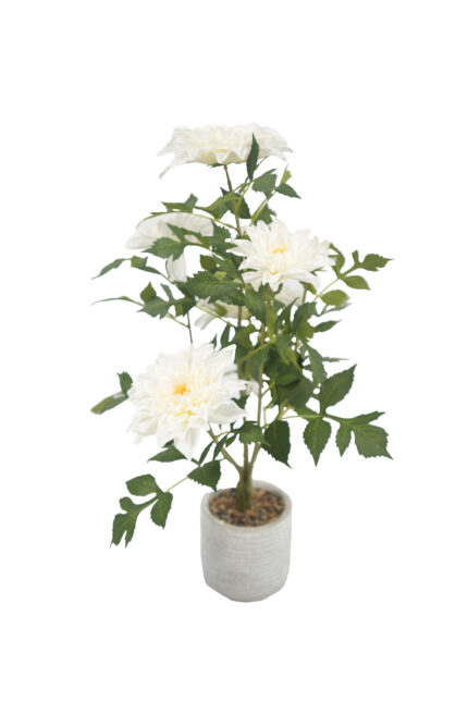 1.9 ft. Artificial Potted Dahlia - Faux Dahlia Potted Plant Wholesale