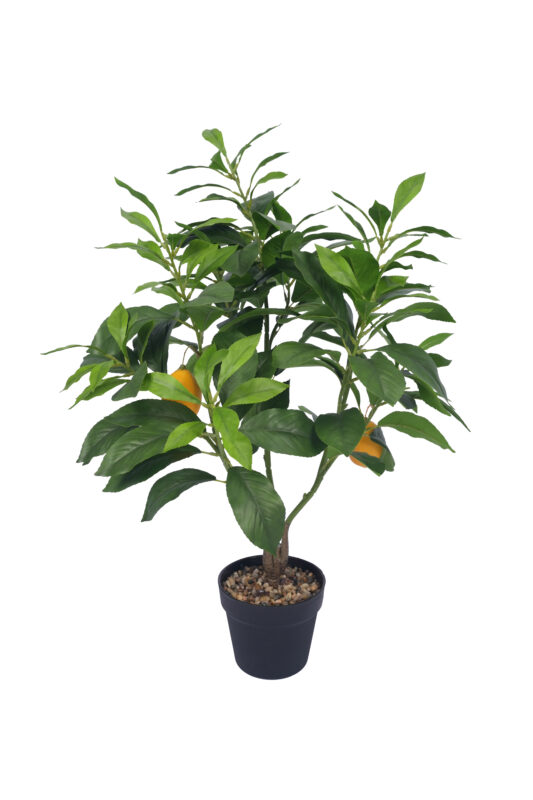 2 ft. artificial mini potted lemon tree with realistic fruit and foliage for commercial spaces