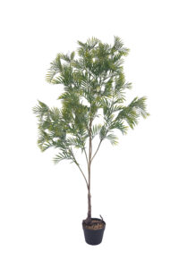 Wholesale 4.7 ft artificial real-touch palm tree with lifelike fronds for commercial spaces