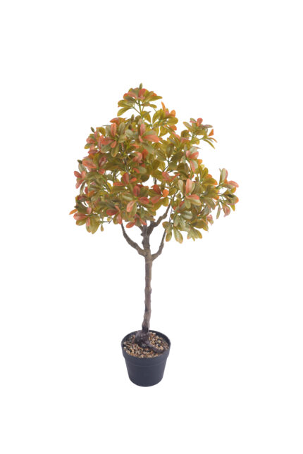 2.8 ft. Artificial Schefflera Tree - Autumn - Faux Autumn Schefflera Tree Wholesale