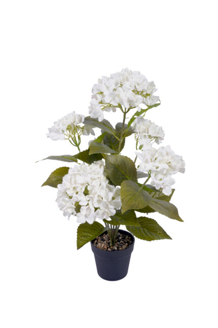 6-head Roasted-Edge Artificial Hydrangea - Faux Roasted Edge Hydrangea Wholesale
