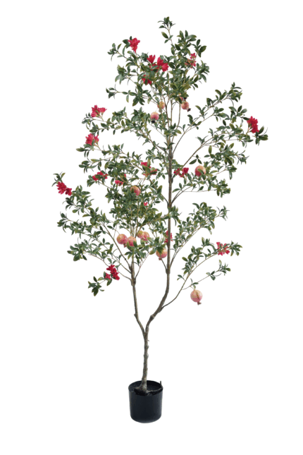 5.9 ft. Artificial Pomegranate Tree - Artificial Pomegranate Wholesale