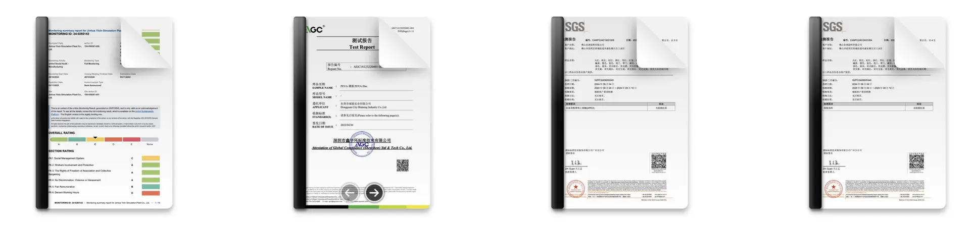 CTT UV resistance test report CTT2412030262EN for artificial plants