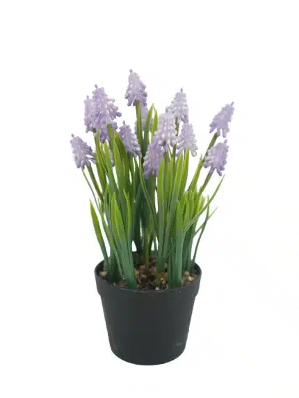 1ft Artificial Potted Hyacinth | Fresh Blooms | Artificial Plant - 269