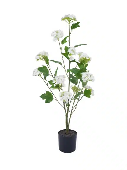 2.8ft Artificial Snowball Flower | Elegant Blooms | Artificial Plant - 32-1